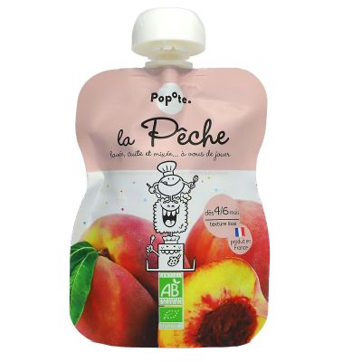 La pêche gourde compote bio dès 4-6 mois 120g