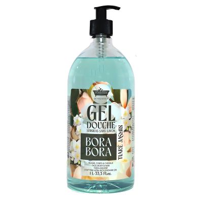 Gel douche sans savon Bora-Bora Thiaré Jasmin 1 Litre