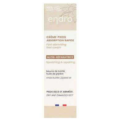 Creme pieds absorption rapide Nutri-reparatrice beurre de karité jojoba 75ml