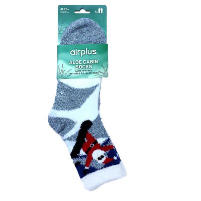 Chaussettes infusées à l'Aloe vera père Noël snowboard taille 41-47
