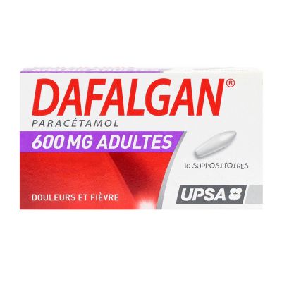 Dafalgan 600mg 10 suppositoires adultes