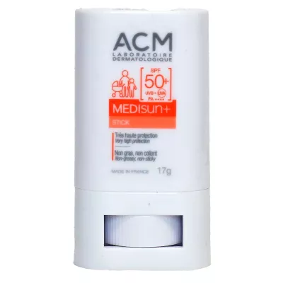 Medisun SPF50+ stick solaire très haute protection 17g