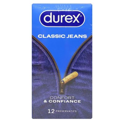 Classic Jeans 12 préservatifs lubrifiés confort et confiance