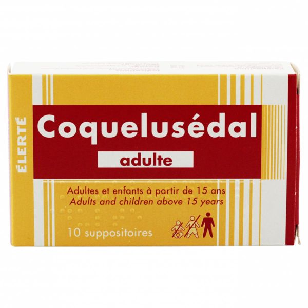 Coquelusédal adulte 10 suppositoires