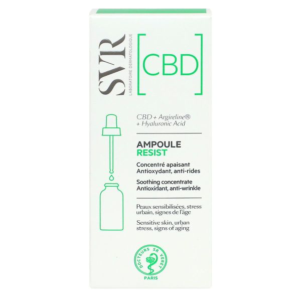 CBD Ampoule Resist concentré apaisant antirides visage 30ml