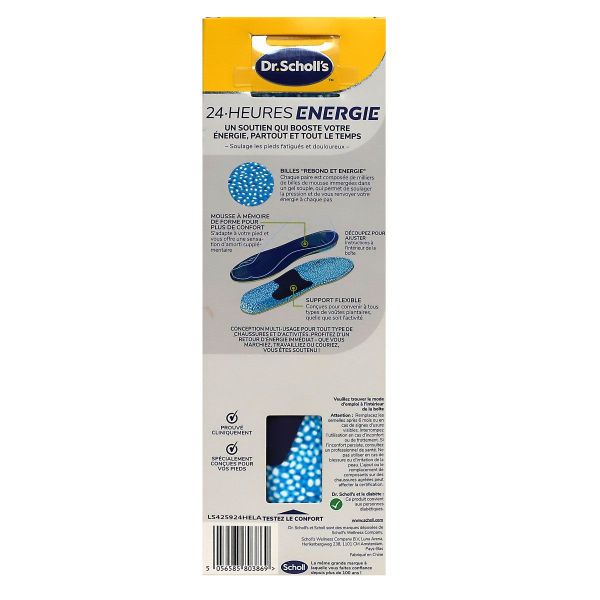 24 h Energie semelles multi-usages 40-47,5