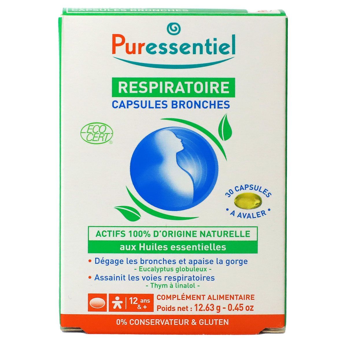 Puressentiel Capsules de Menthe Poivrée BIO - 60 capsules