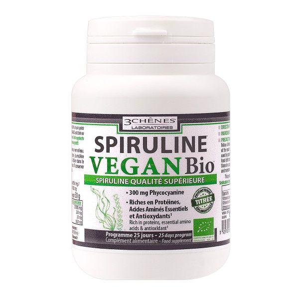 Spiruline vegan 100 comprimés