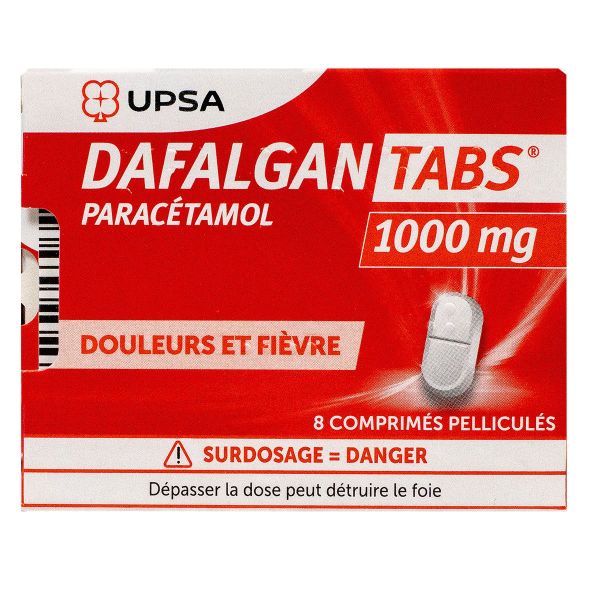 DafalganTabs 1000mg 8 comprimés