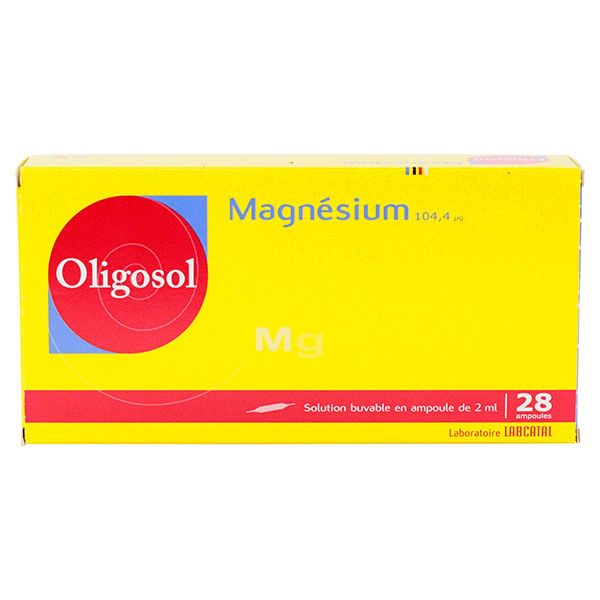 Oligosol magnésium 28 ampoules