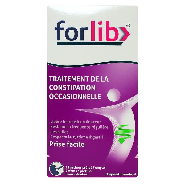 Forlib traitement constipation occasionnelle 12 sachets