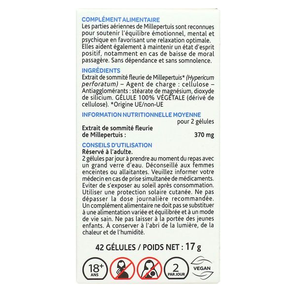 Arkogélules millepertuis soutien émotionnel et psychique 42 gélules