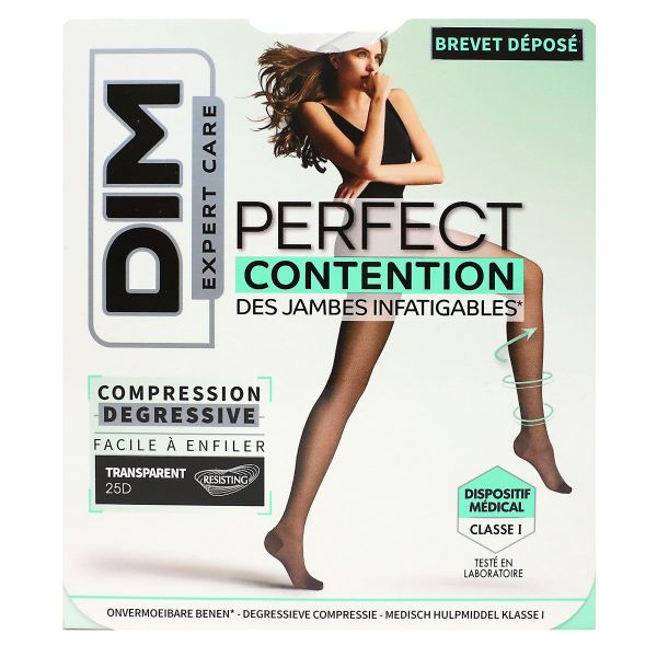 Perfect Contention collant de contention gazelle transparent 25D taille 1