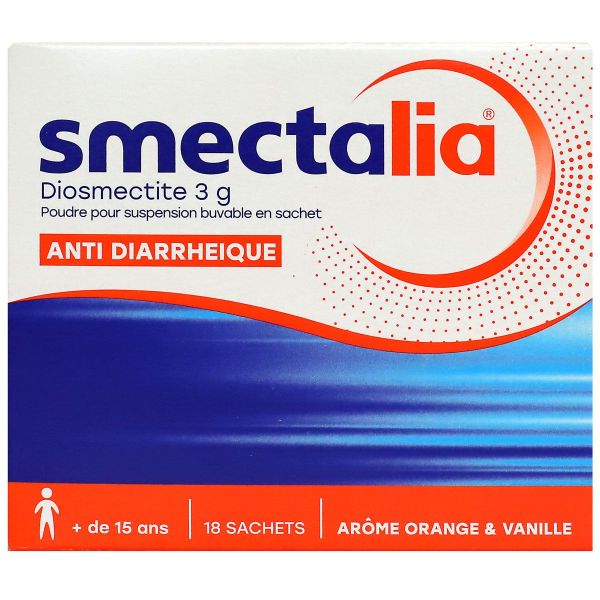 Smectalia 3g orange-vanille 18 sachets