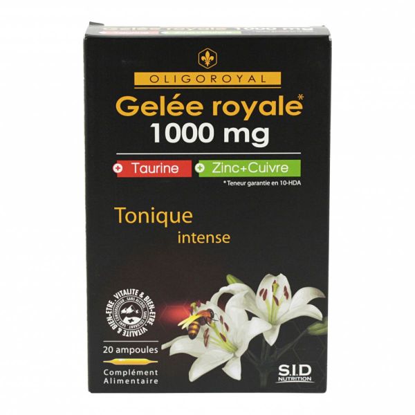 Gelée royale taurine 20 ampoules