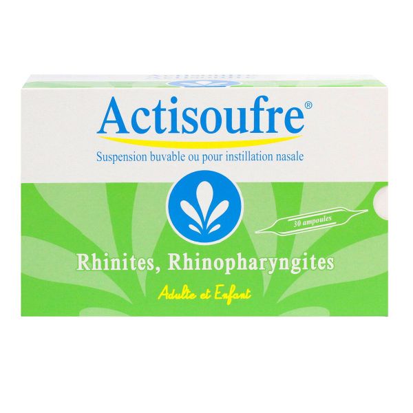 Actisoufre 30 ampoules