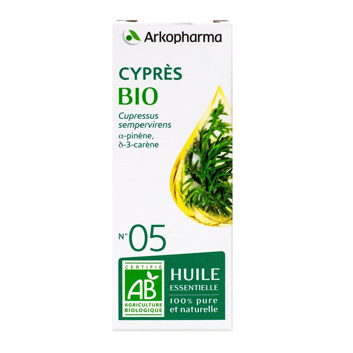 Huile essentielle biologique - Cyprès - 100% naturelle
