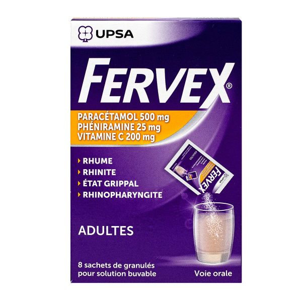 Fervex adultes 8 sachets