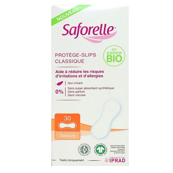 30 protège-slips classiques coton bio