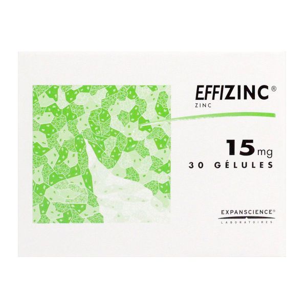 Effizinc 15mg gélules