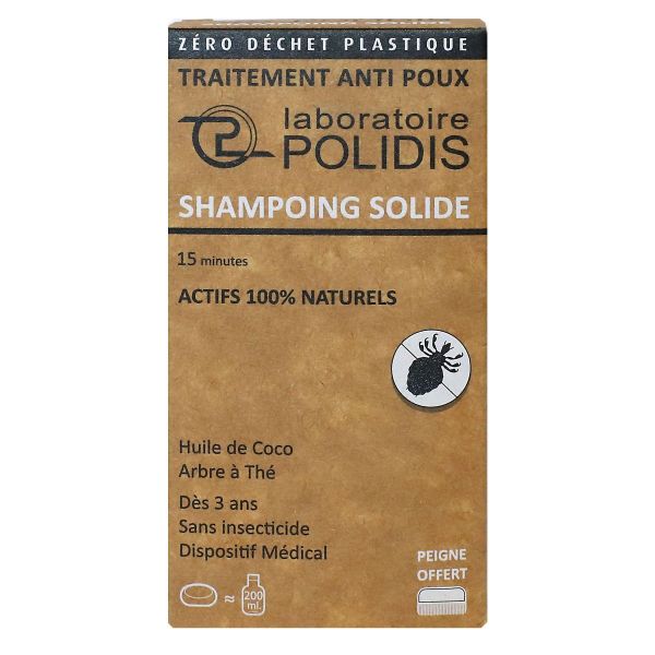 Traitement anti-poux shampoing solide 23g