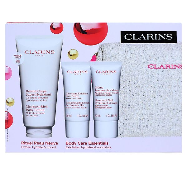 Coffret soins corps hydratant exfoliant