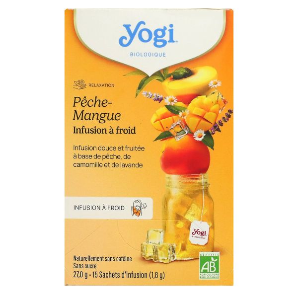 Pêche mangue infusion froide 15 sachets