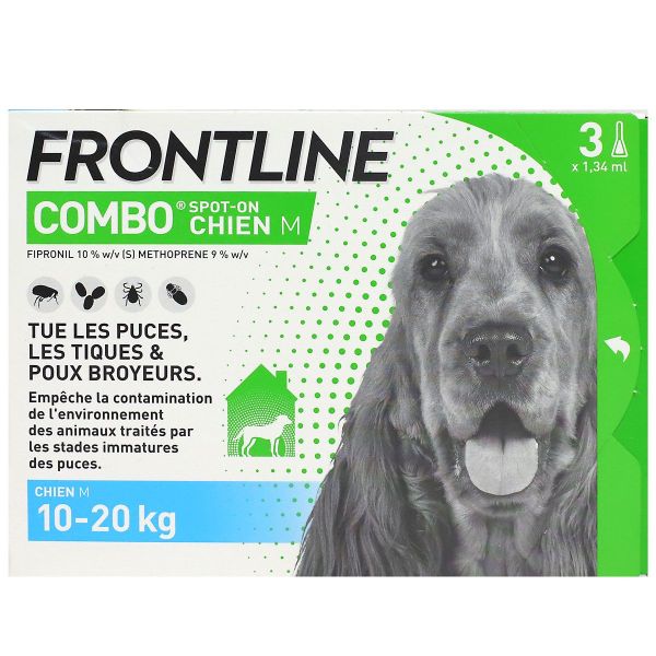 Combo Chien M 10 - 20kg 3 pipettes
