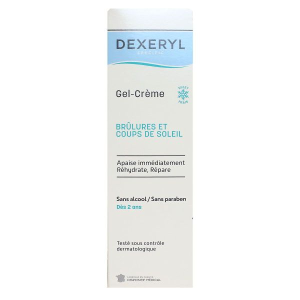 Gel crème brulures et coups de soleil effet froid 150g