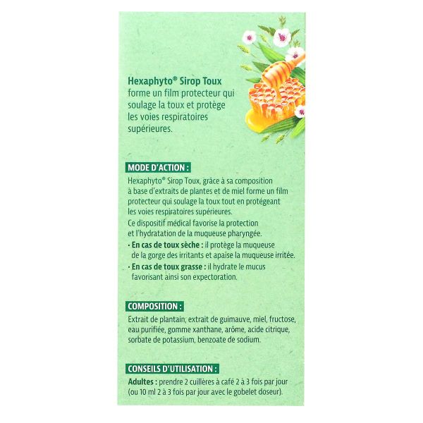 Hexaphyto sirop toux +18 ans 150ml
