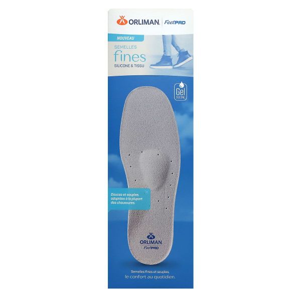 FeetPad semelles fines gel silicone et tissu taille 35/36