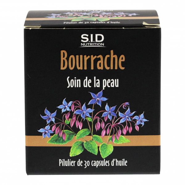 Bourrache soin de la peau 30 capsules