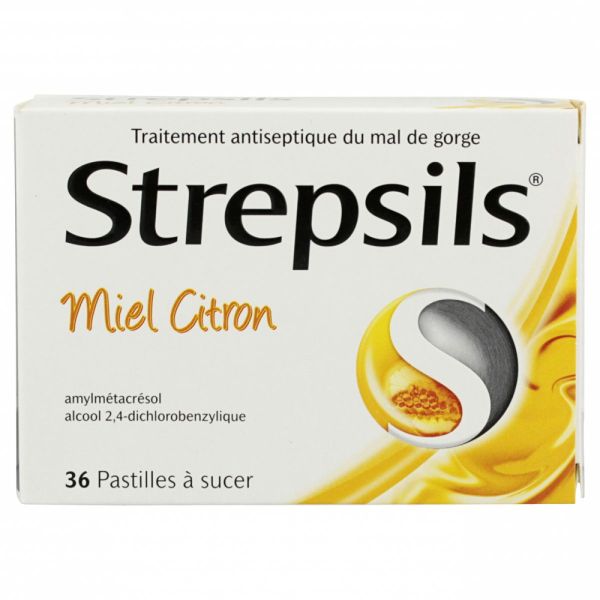Strepsils miel citron 36 pastilles