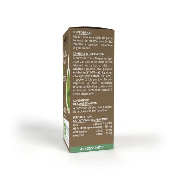 Huile essentielle n°22 menthe poivrée 10ml