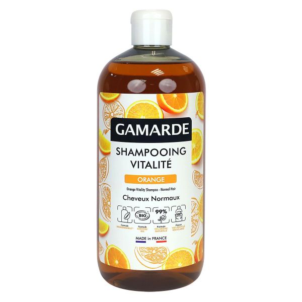 Shampooing vitalité Orange cheveux normaux bio 500ml