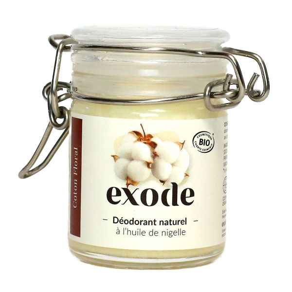 Déodorant baume naturel et bio huile nigelle coton floral 50g