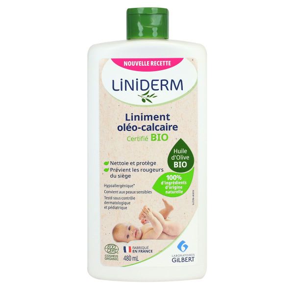 Liniderm liniment oléo-calcaire bio 480ml