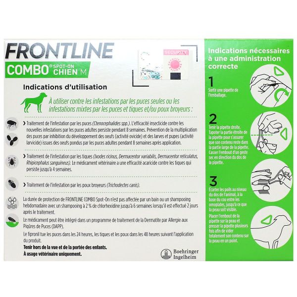 Combo Chien M 10 - 20kg 3 pipettes