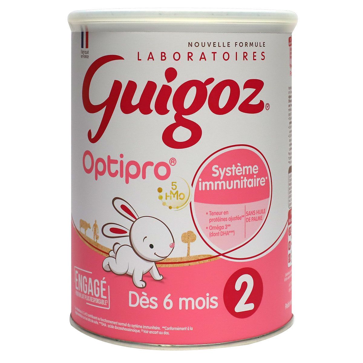 Guigoz 2 est un lait 2e âge adapté à l'alimentation des bébés âgés de 6 à  12 mois.