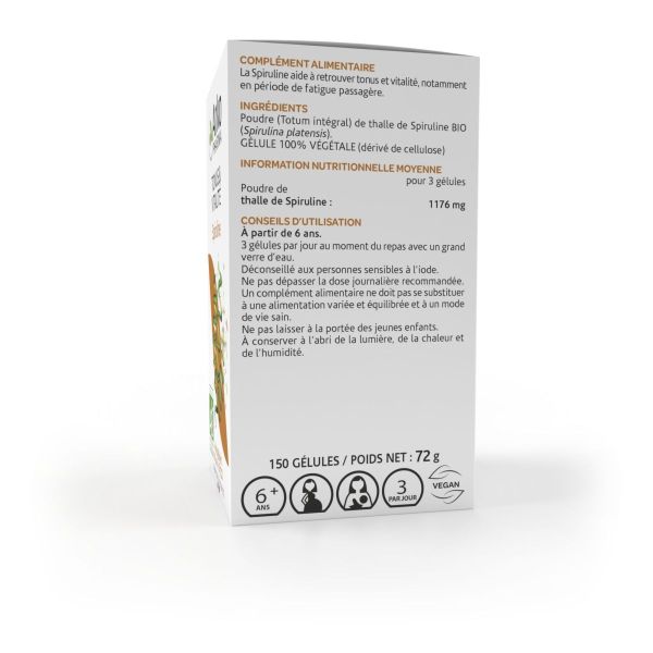 Arkogélules spiruline 150 gélules