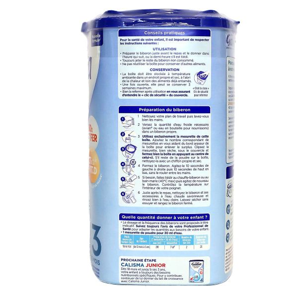Croissance 3 lait à partir de 12 mois 800g