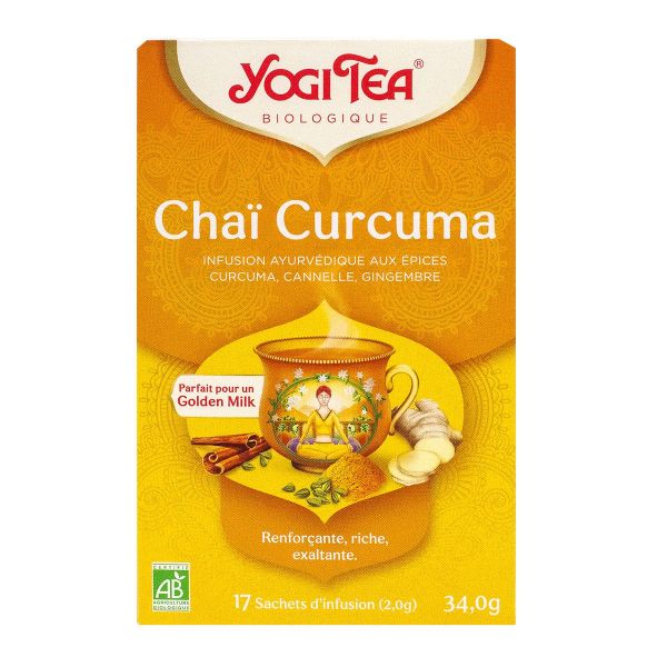 Chaï Curcuma infusion ayurvédique bio 17 sachets