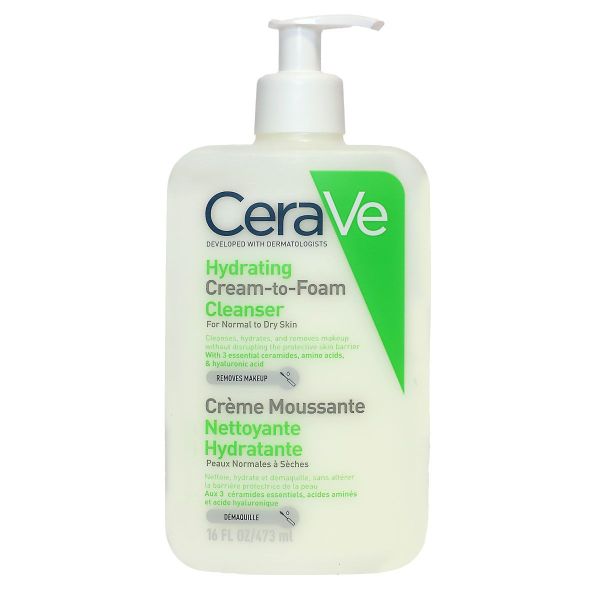 Crème moussante hydratante nettoyante visage 473ml