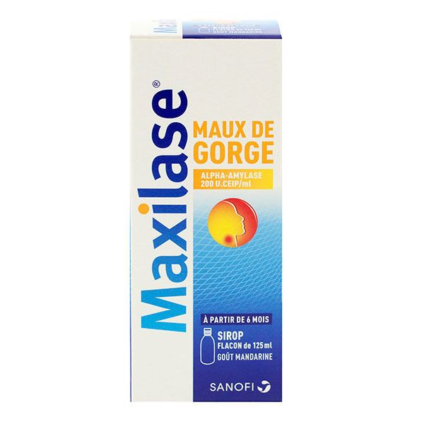 Maxilase maux gorge sirop mandarine