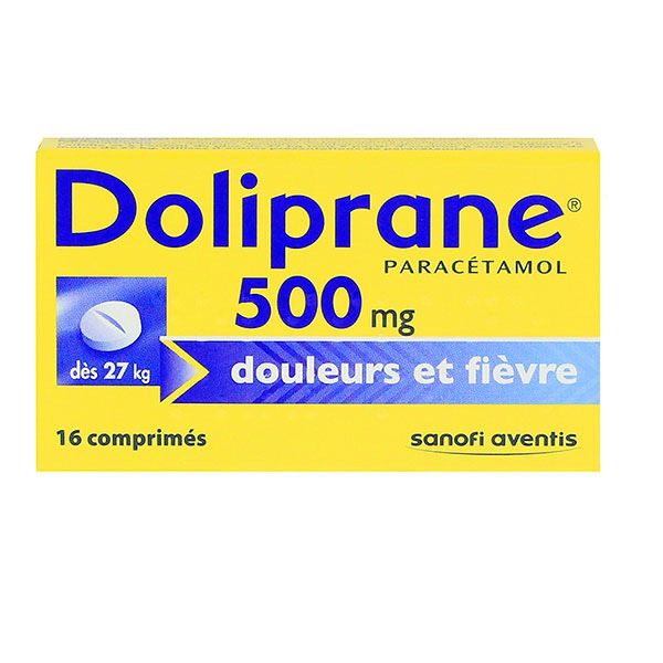 Doliprane 500mg 16 comprimés