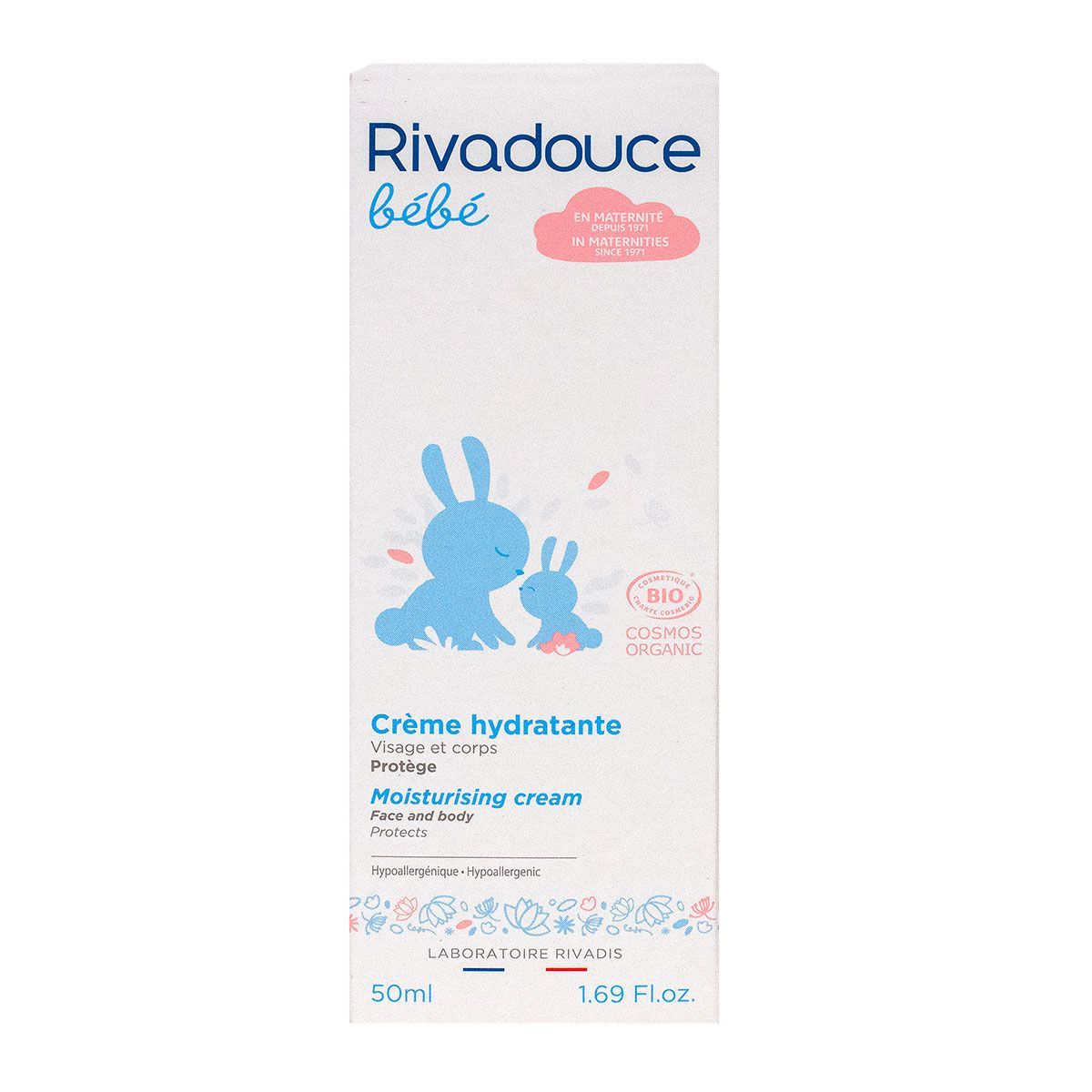Rivadouce Bebe Creme Hydratante Bio 50ml