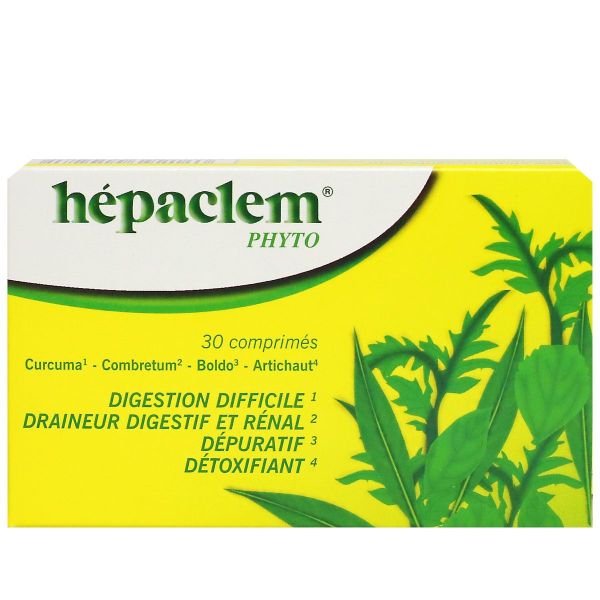 Hépaclem digestion détox 30 comprimés