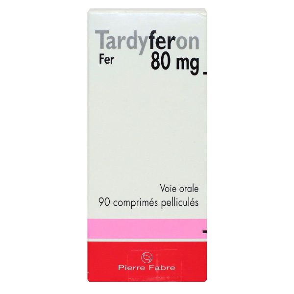 Tardyferon 80mg 90 comprimés pelliculés
