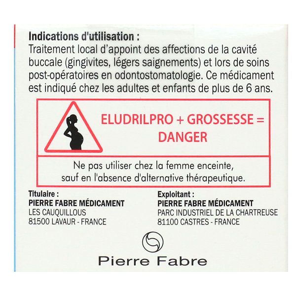 Eludril Pro bain de bouche 6 flacons de 15ml