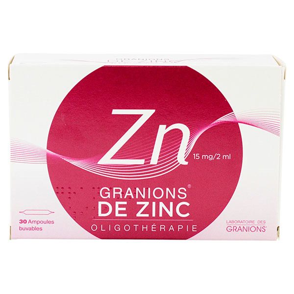 Granions de zinc 30 ampoules